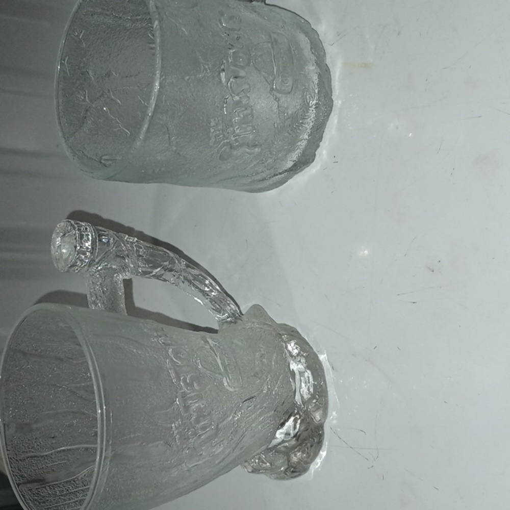 Vintage McDonald's Flintstones cups no cracks or chips  2 cups